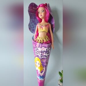 Doll Sparkle Girls Funville Hair. Pink 11" New  Collection  New In Box Original